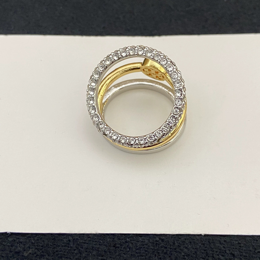 Tory Burch Rhinestone Three Layer Ring - Picture 3 of 6